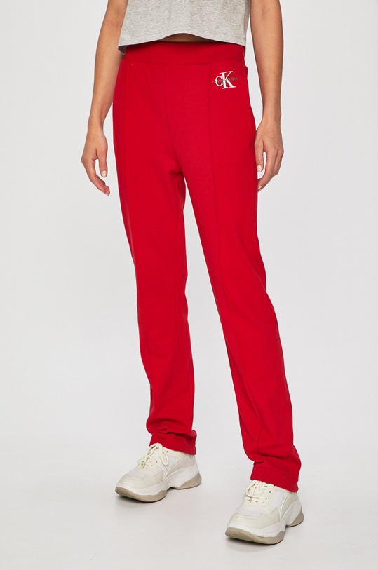 Calvin Klein Jeans - Pantaloni rosu J20J211547