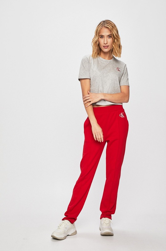 Calvin Klein Jeans - Pantaloni J20J211547 rosu AW19