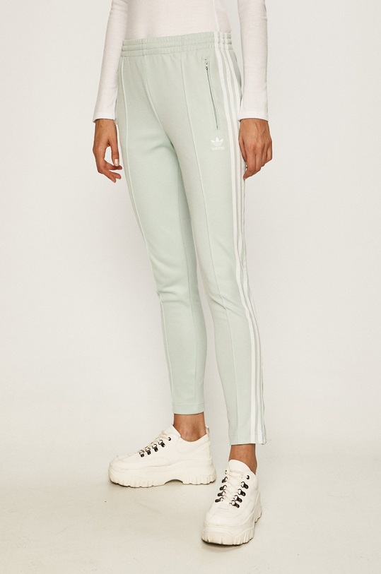 adidas Originals - Pantaloni ED7572 tricotaj turcoaz ED7572