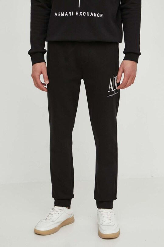 Брюки Armani Exchange хлопок чёрный 8NZPPA.ZJ1ZZ