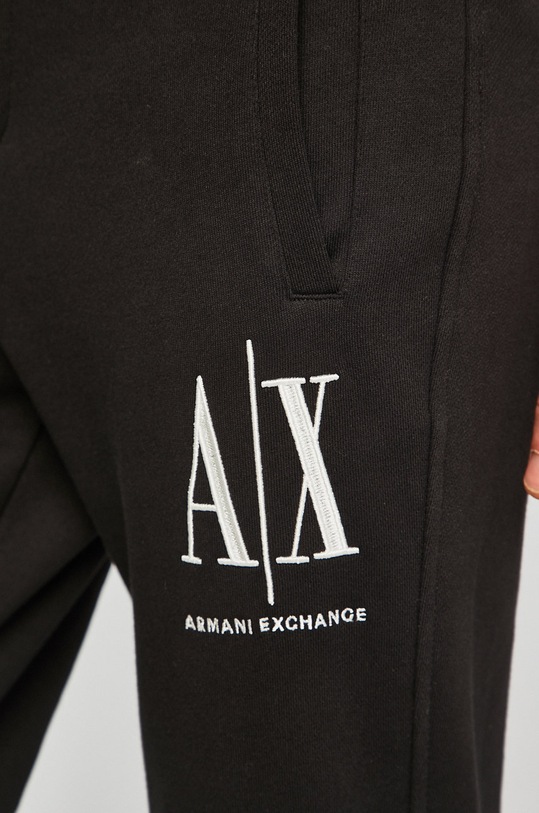 Hlače Armani Exchange crna 8NZPPA.ZJ1ZZ