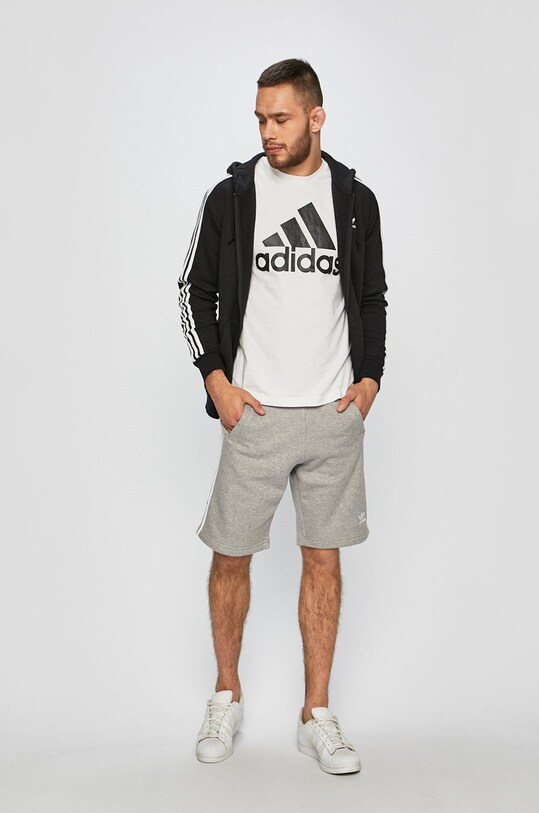 Bombažne kratke hlače adidas Originals DH5803 siva AW21