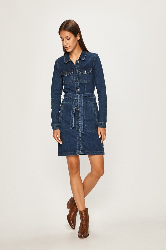 Jacqueline de Yong - Šaty 15182866 tmavomodrá AW19