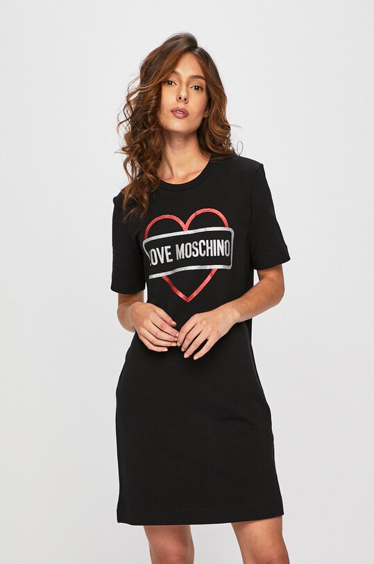 Love Moschino - Ruha rövid fekete W.5.A02.06.E.2017