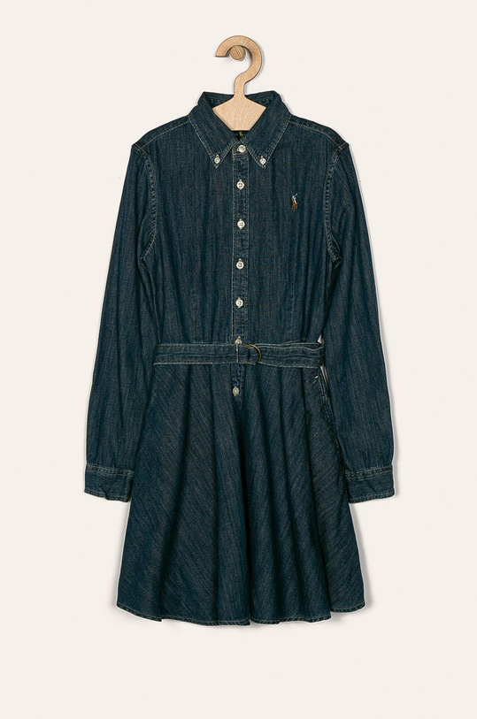 Polo Ralph Lauren - Dječja haljina 140-158 cm pamuk plava 313698860001