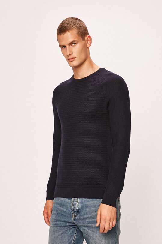 Jack & Jones - Πουλόβερ λεπτή σκούρο μπλε 12141495