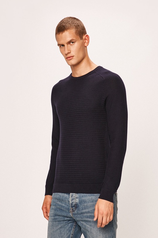 Jack & Jones - Pulover okrugli mornarsko plava 12141495
