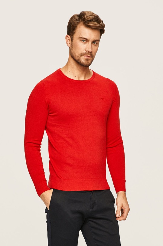 Tom Tailor Denim - Sveter okrúhly červená 1012819