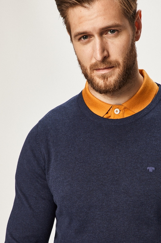 Tom Tailor Denim - Sveter okrúhly tmavomodrá 1012819