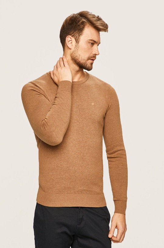 Tom Tailor Denim - Sveter okrúhly hnedá 1012819