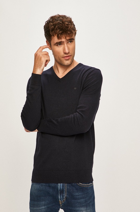 Tom Tailor Denim - Pulover subtiri bleumarin 1012820