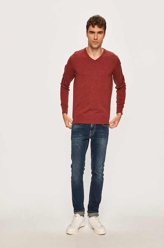 Tom Tailor Denim - Sweter 1012820 bordowy AA00