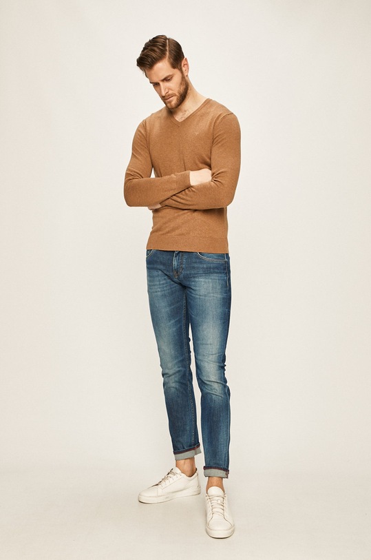 Tom Tailor Denim - Sweter 1012820 brązowy AA00