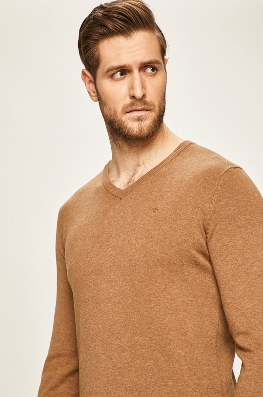 Tom Tailor Denim - Sweter brązowy 1012820