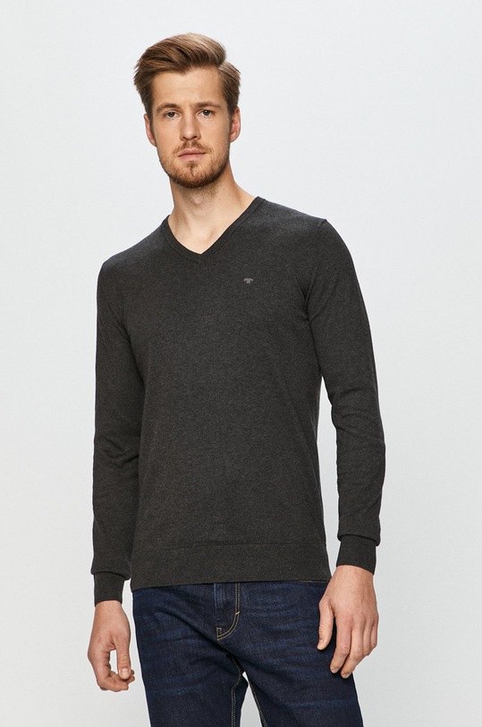 Tom Tailor Denim - Pulover subtiri gri 1012820