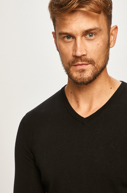 Tom Tailor Denim - Pulover negru 1012820
