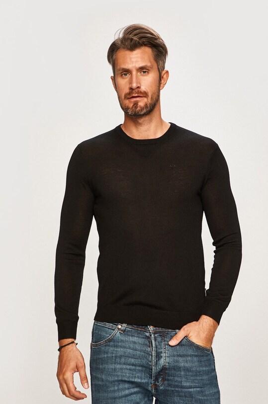 Armani Exchange - Pulover subtiri negru 8NZM3A.ZM8AZ