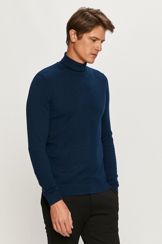 Only & Sons - Svetr rolák námořnická modř 22014110