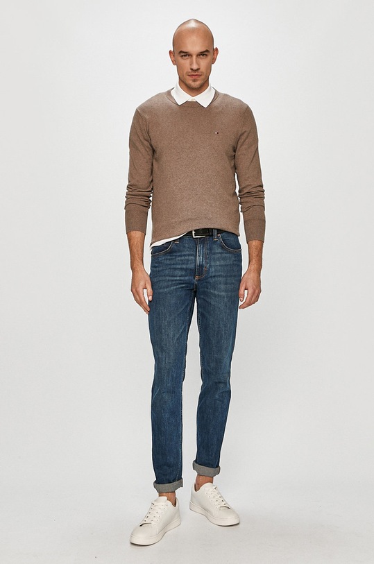 Tommy Hilfiger - Sweter MW0MW11674 MW0MW11674 brązowy AW20