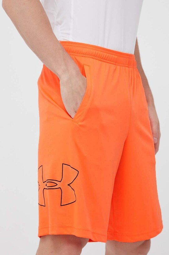 Under Armour pantaloni scurți de antrenament Tech Graphic tricotaj portocaliu 1306443