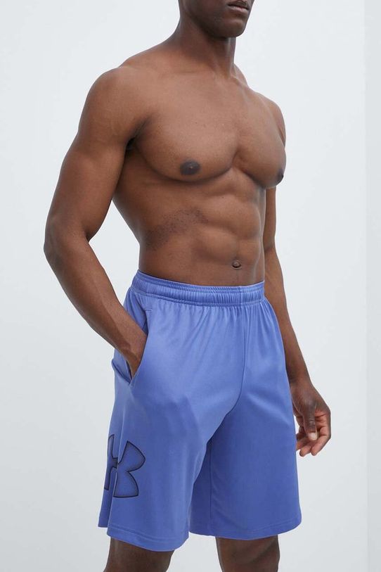 Σορτς προπόνησης Under Armour πλεκτό ύφασμα μωβ 1306443