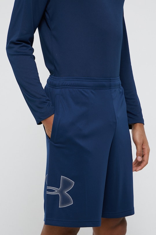 Under Armour szorty treningowe Tech Graphic dzianina granatowy 1306443