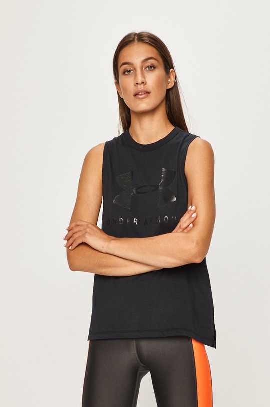 Under Armour - Tričko 1344150 okrúhly čierna 1344150