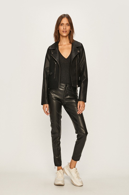 Lee - Tričko s dlhým rukávom L41QWD01 čierna AW19