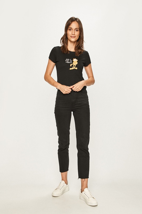 Only - T-shirt 15194016 fekete AW19