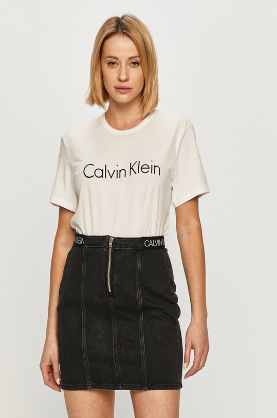 Calvin Klein Underwear - T-shirt nadruk biały 000QS6105E