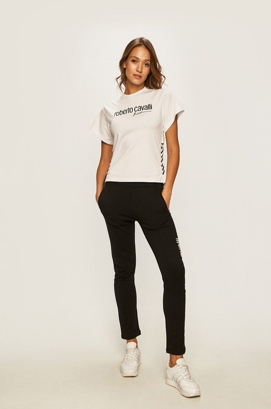 Roberto Cavalli Sport - Tricou JYY36T.JV025 alb AW19