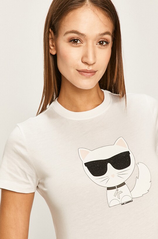 Karl Lagerfeld - Тениска бял 96KW1716