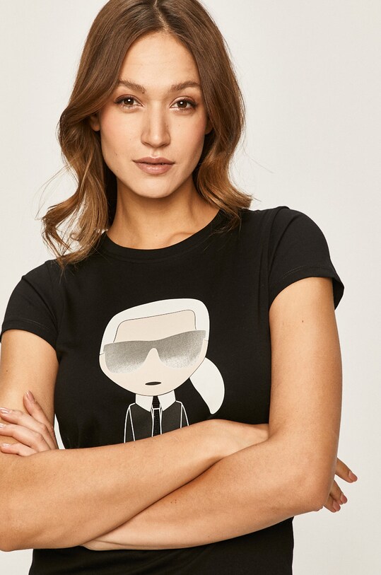 Karl Lagerfeld - Tričko čierna 96KW1719