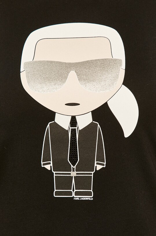 Karl Lagerfeld - Tričko 96KW1719 čierna