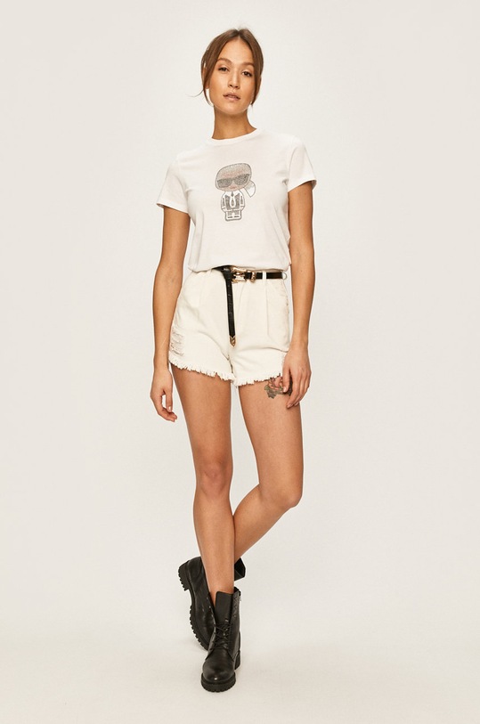 Karl Lagerfeld - Tricou 96KW1720 alb AW19