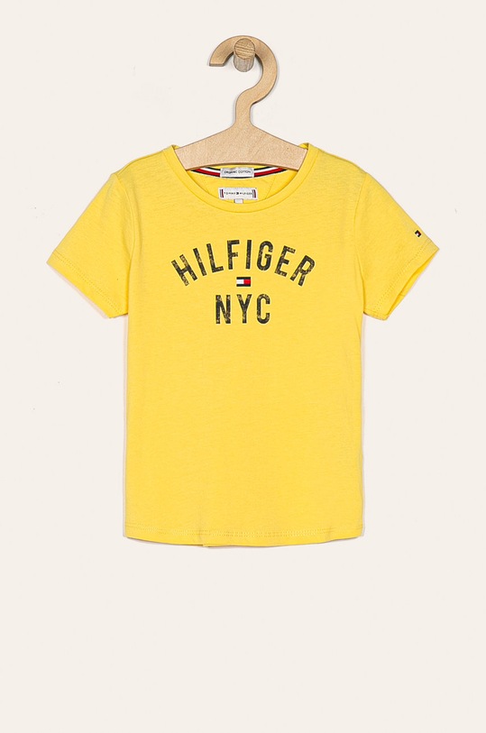 Tommy Hilfiger - Detské tričko 74-176 cm bavlna žltá KG0KG04579