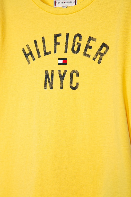 Dievča Tommy Hilfiger - Detské tričko 74-176 cm KG0KG04579 žltá