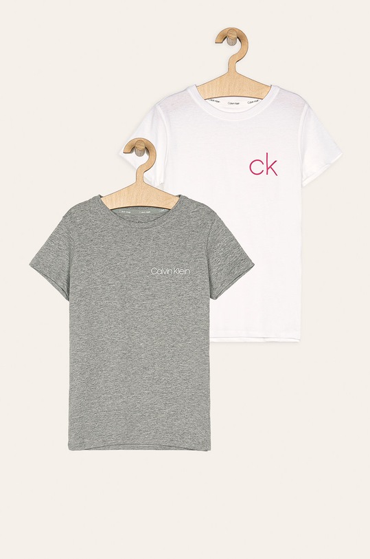 Calvin Klein Underwear - Detské tričko 128-176 cm (2 pak) bavlna sivá G80G800281