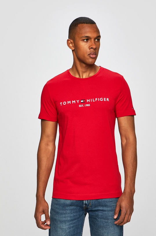 Tommy Hilfiger - Μπλουζάκι κόκκινο MW0MW11465