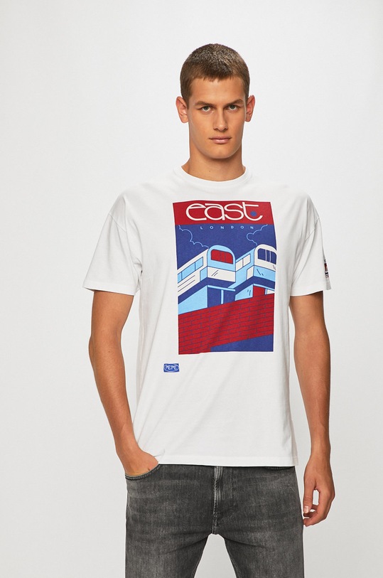 Pepe Jeans - Pánske tričko Den relaxed biela PM506541