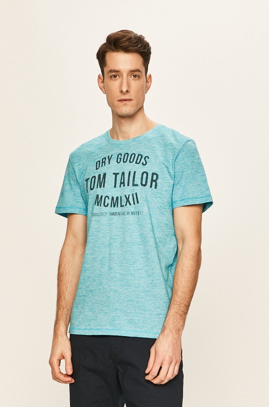 Tom Tailor Denim - Tricou print albastru 1008640