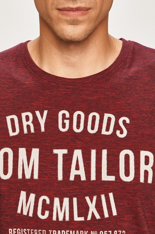 Tom Tailor Denim - Pánske tričko 1008640 burgundské