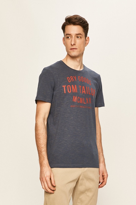 Tom Tailor Denim - Tricou print albastru 1008640