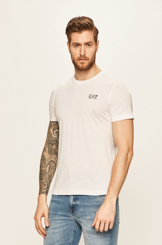 EA7 Emporio Armani - T-shirt PJM9Z.8NPT51 bawełna biały PJM9Z.8NPT51
