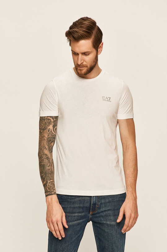 EA7 Emporio Armani - T-shirt PJM9Z.8NPT51 bawełna biały PJM9Z.8NPT51