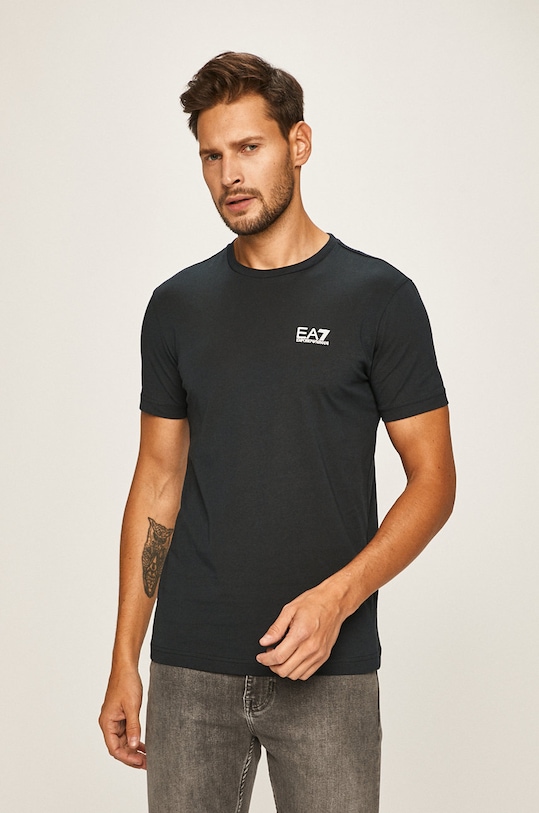EA7 Emporio Armani - T-shirt pamut sötétkék PJM9Z.8NPT51