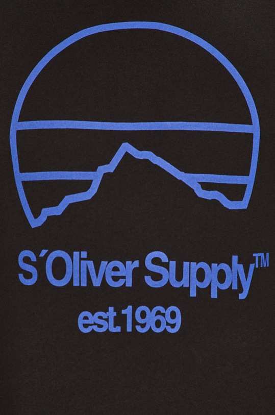 s. Oliver - Pánske tričko 13.908.32.7653 čierna