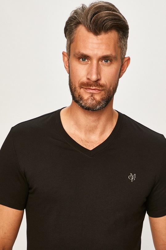 Marc O'Polo - T-shirt bawełna czarny B21222051018