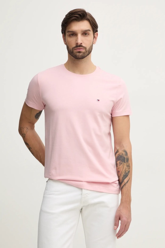 Tommy Hilfiger tricou roz MW0MW10800