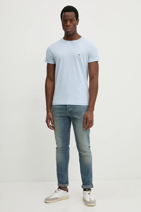 Tommy Hilfiger t-shirt MW0MW10800 niebieski SS25